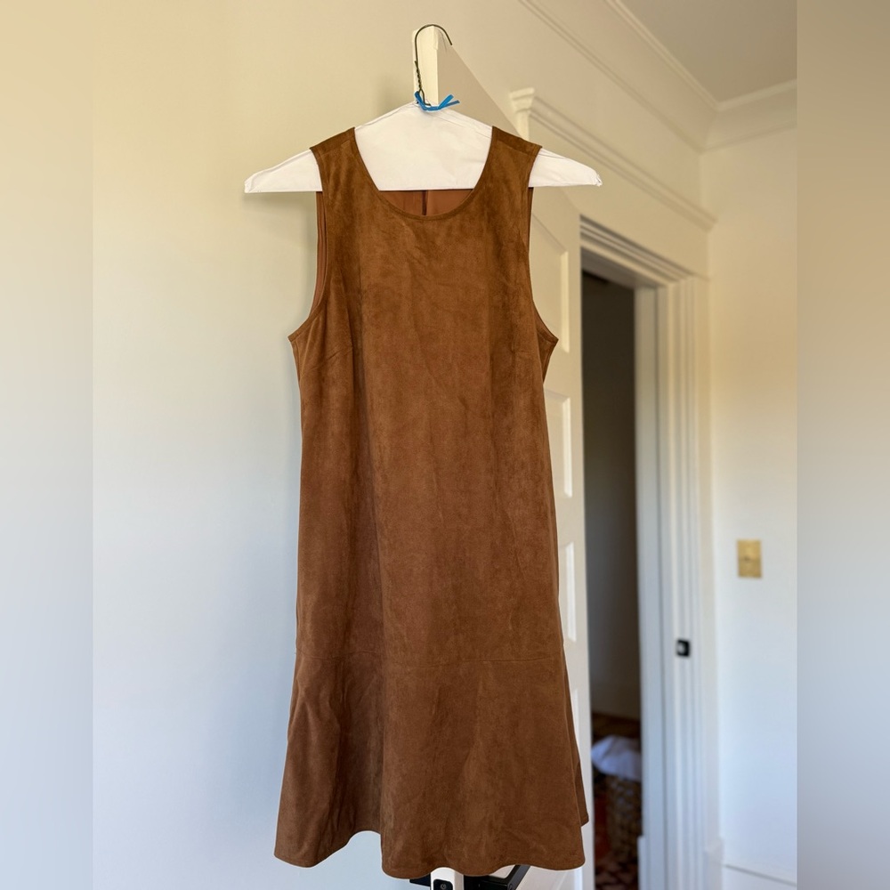 J. Crew Tan Sleeveless Midi Dress
